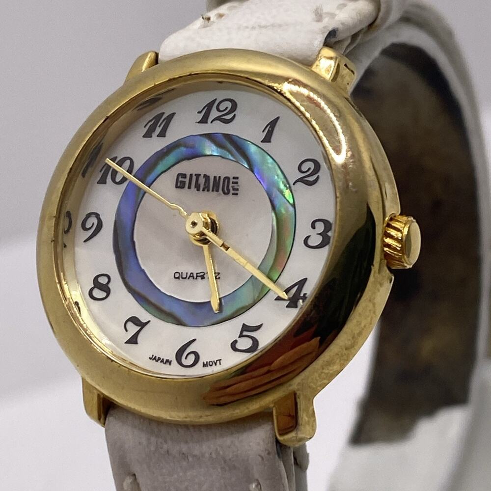 Gitano Vintage Womens Abalone Watch New Battery